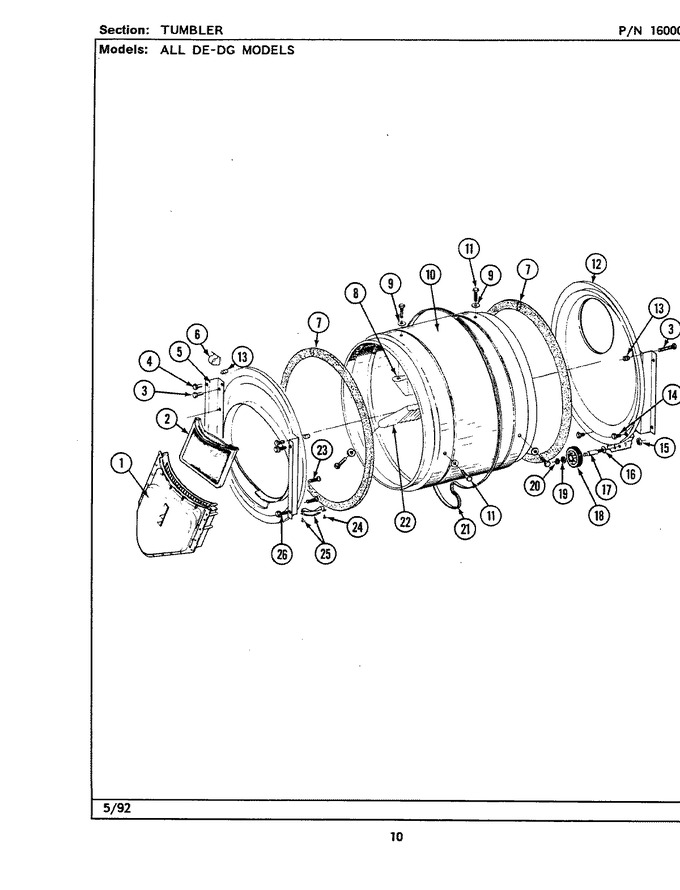 Diagram for LDG7500ABE