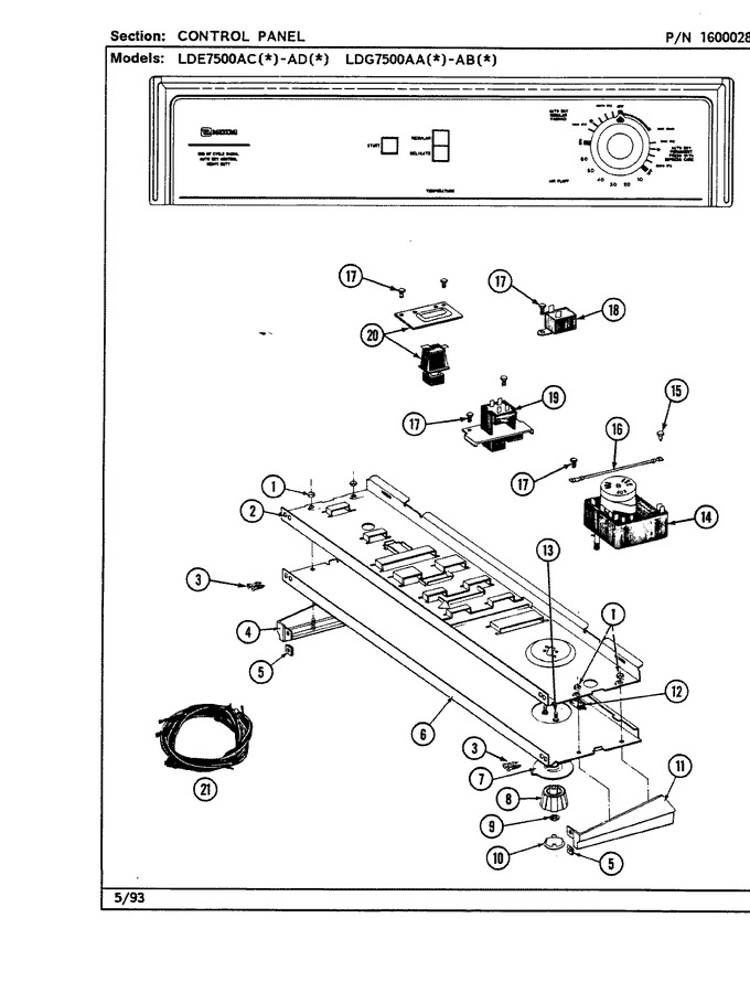 Diagram for LDE7500ACL