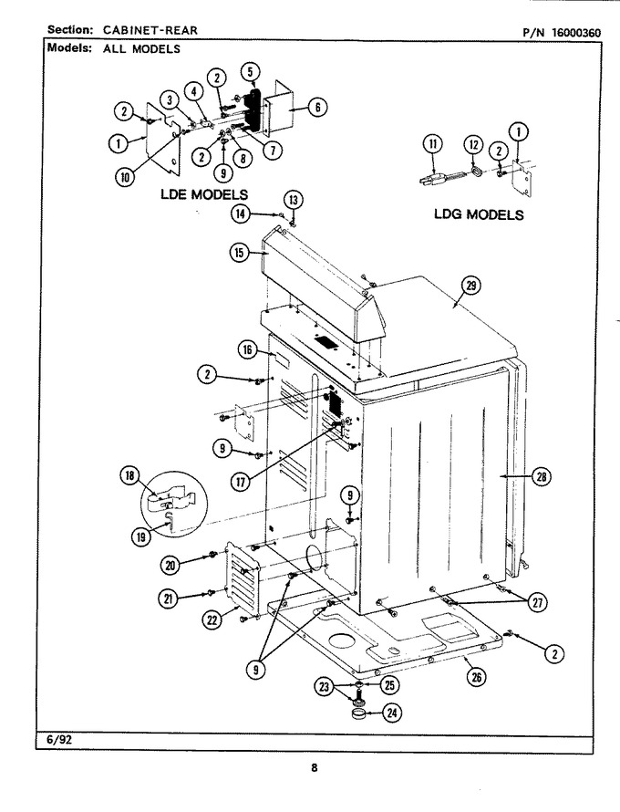 Diagram for LDG9801ABW