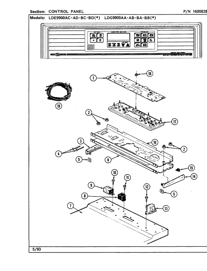 Diagram for LDG9900AAW