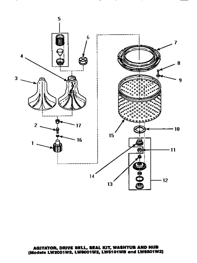 Diagram for LW6101WB (BOM: PLW6101WB A)