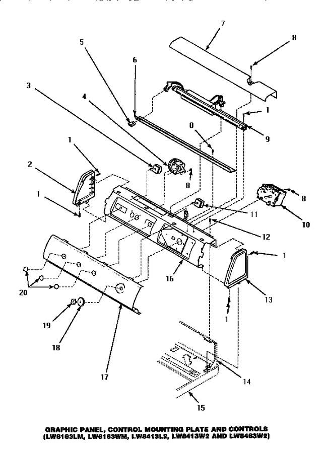 Diagram for LW8463W2 (BOM: PLW8463W2 A)