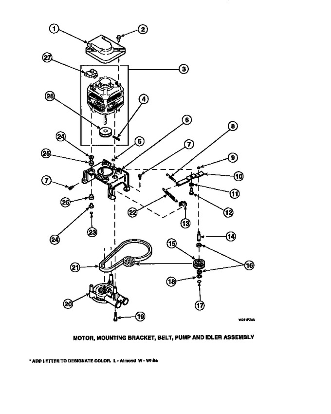 Diagram for LW8413W2B (BOM: PLW8413W2 A)