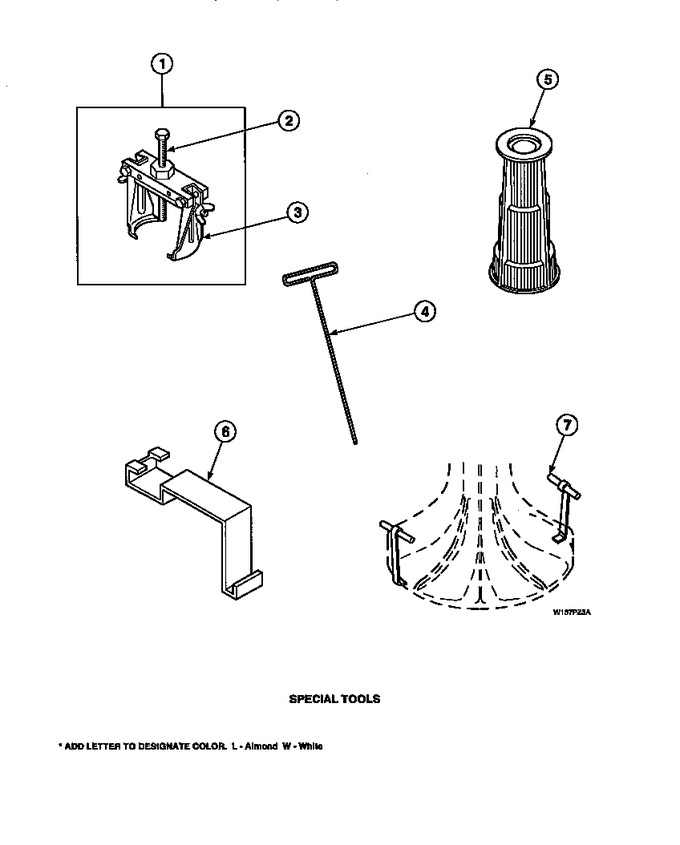 Diagram for LW8203W2B (BOM: PLW8203W2 A)