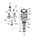 Diagram for 03 - Agitator/drive Bell/seal Kit/tub & Hub