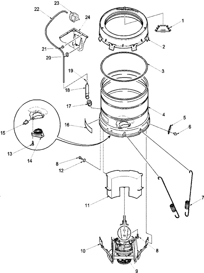 Diagram for LWD40AW (BOM: PLWD40AW)