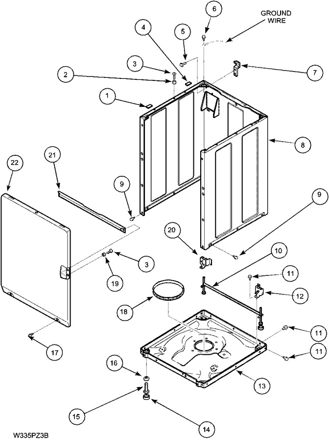 Diagram for LWC40AW (BOM: PLWC40AW)