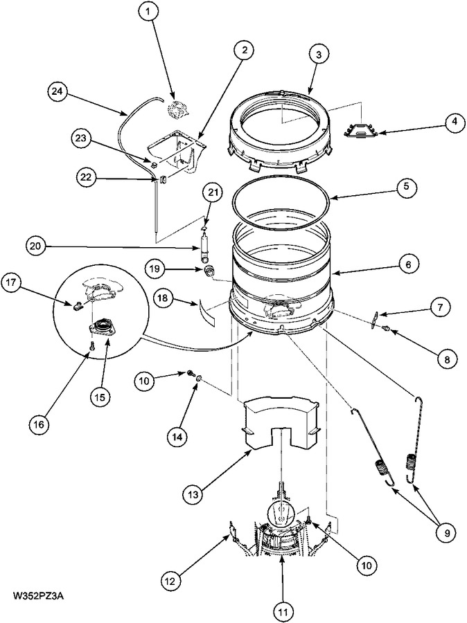 Diagram for LWA40AL2 (BOM: PLWA40AL2)