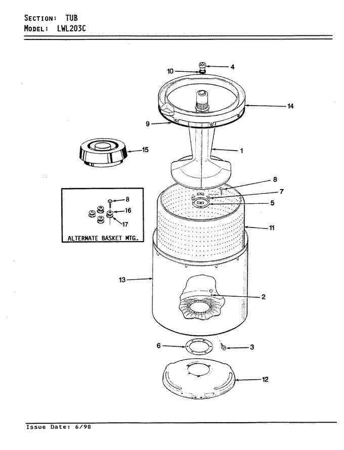 Diagram for LWL203WC