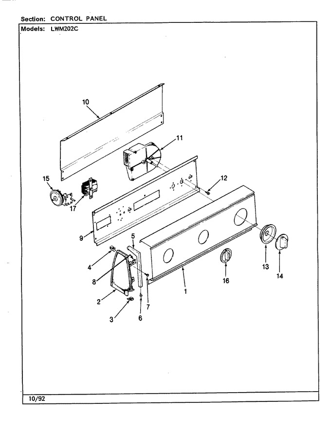 Diagram for LWM202WC