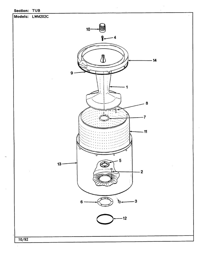 Diagram for LWM202HC