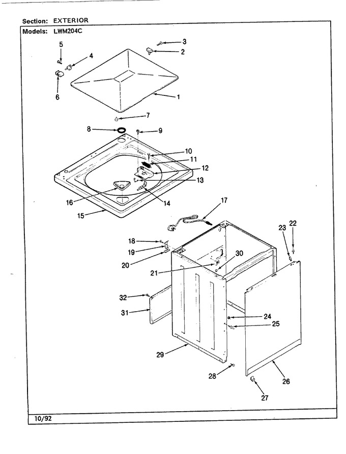 Diagram for LWM204HC