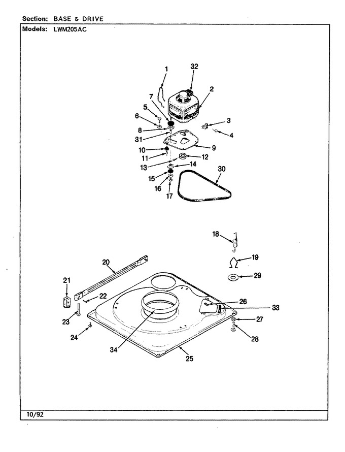 Diagram for LWM205AC