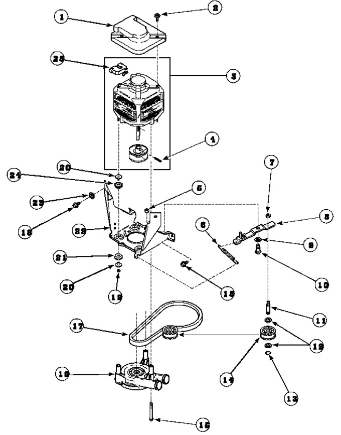 Diagram for LWS16AW (BOM: PLWS16AW)