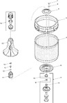 Diagram for 01 - Agitator, Drive Bell, Washtub And Hub