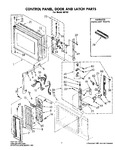 Diagram for 02 - Control Panel, Door & Latch