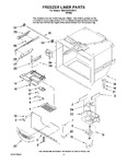 Diagram for 02 - Freezer Liner Parts