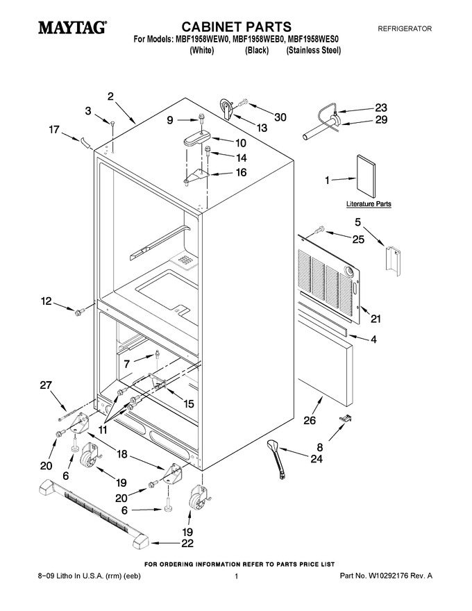 Diagram for MBF1958WEW0