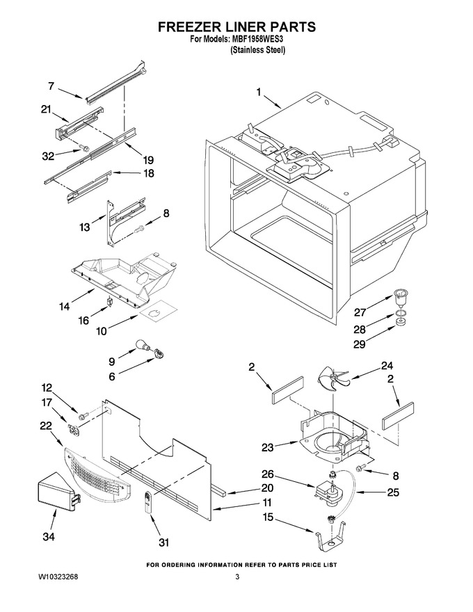 Diagram for MBF1958WES3