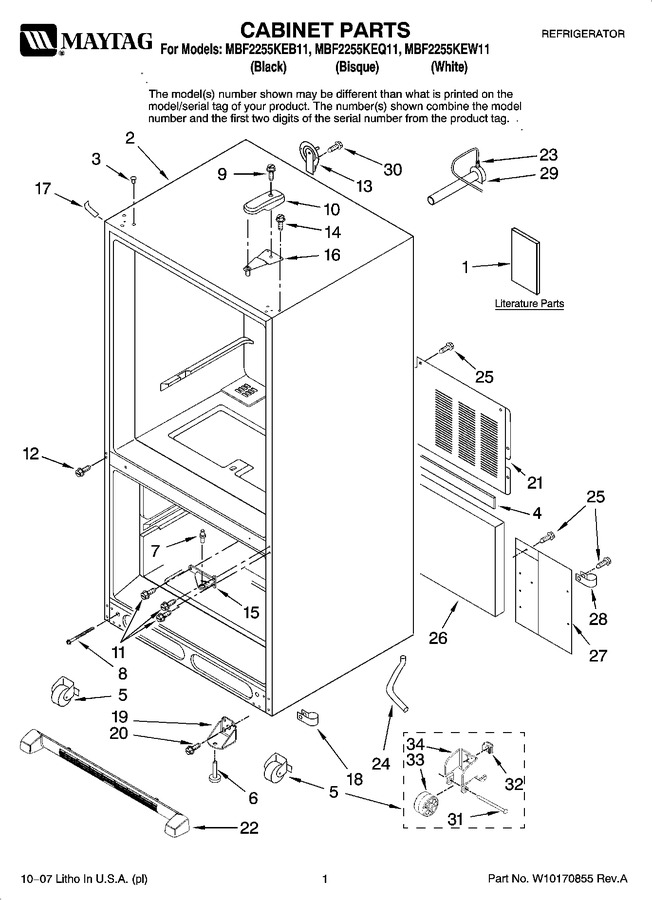 Diagram for MBF2255KEW11