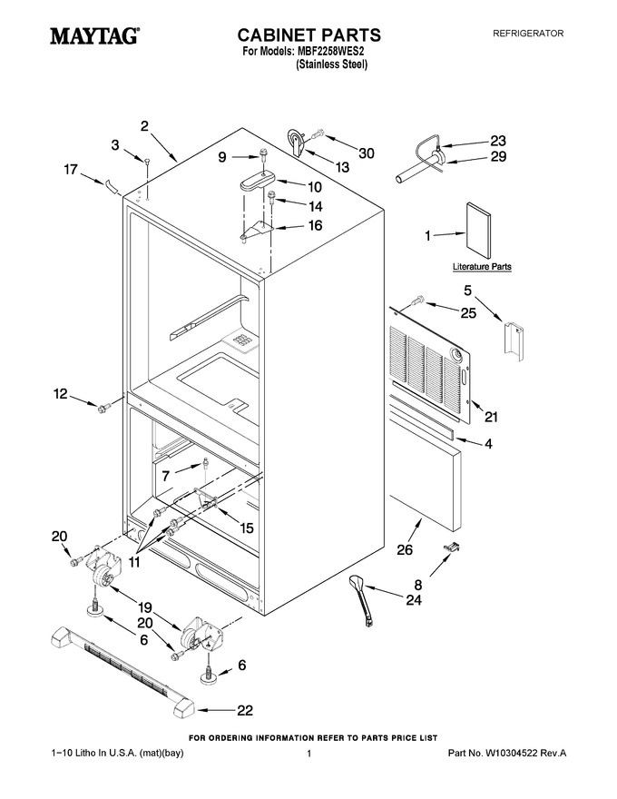 Diagram for MBF2258WES2