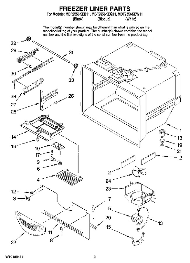 Diagram for MBF2556KEW11