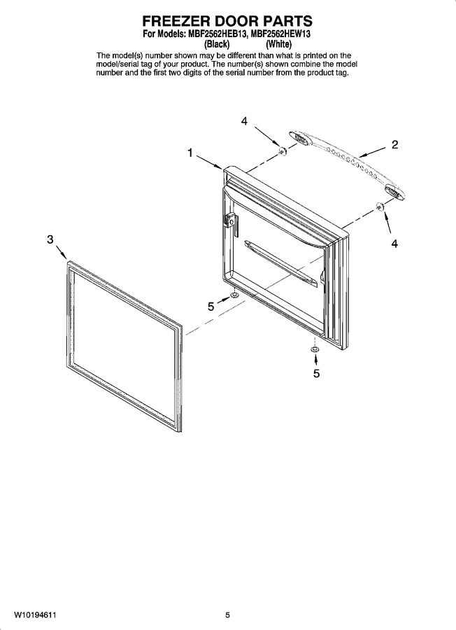 Diagram for MBF2562HEW13