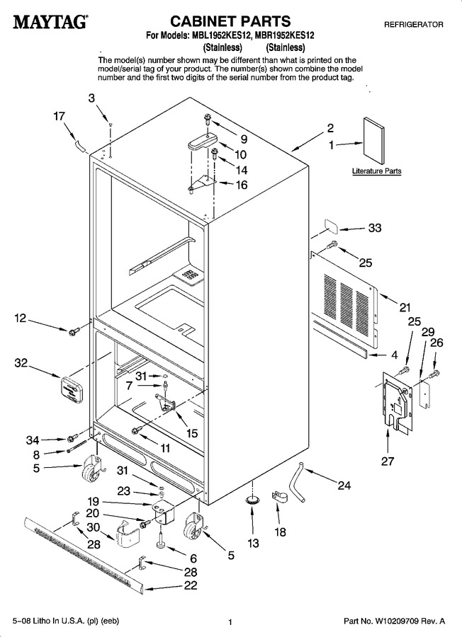 Diagram for MBR1952KES12