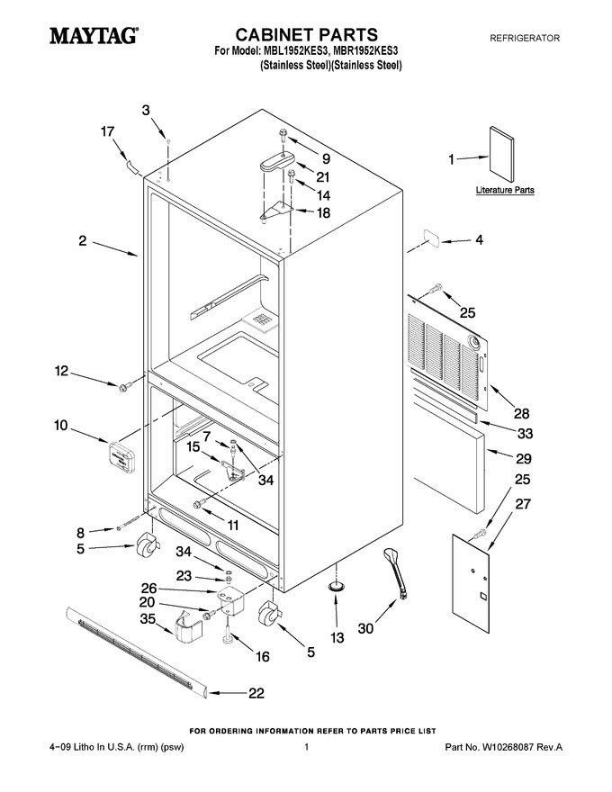 Diagram for MBL1952KES3