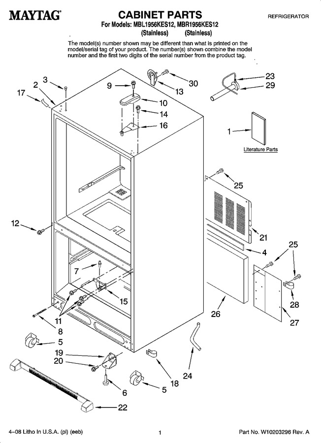 Diagram for MBR1956KES12