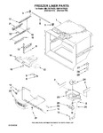 Diagram for 02 - Freezer Liner Parts