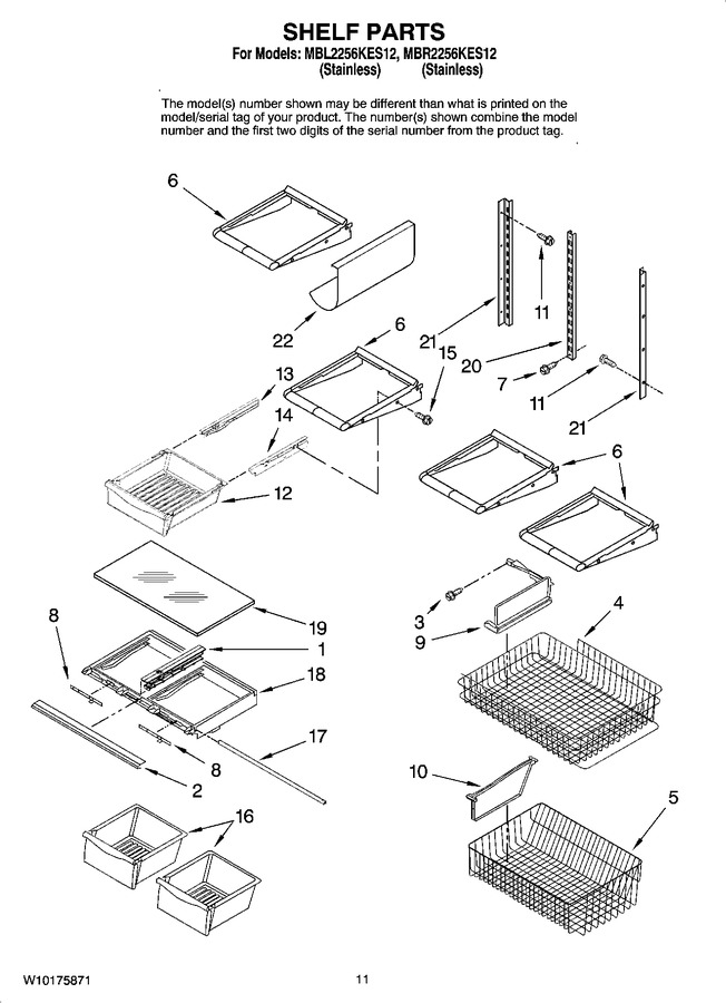 Diagram for MBR2256KES12