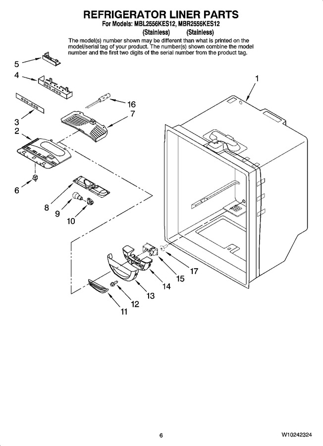 Diagram for MBL2556KES12