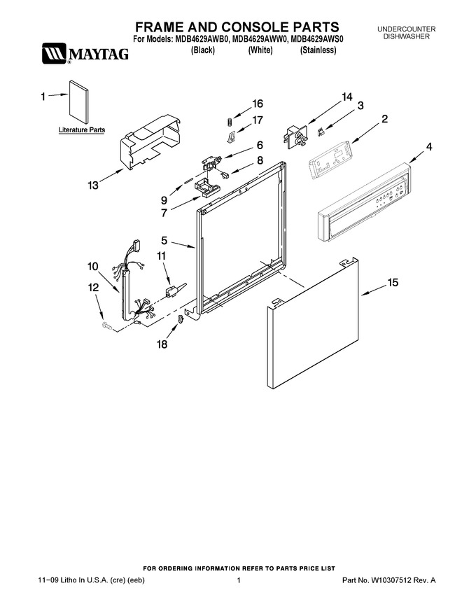 Diagram for MDB4629AWS0