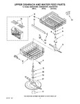 Diagram for 05 - Upper Dishrack And Water Feed Parts