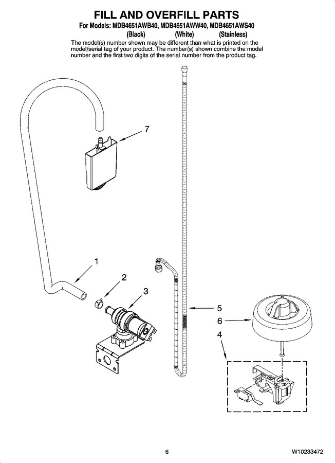 Diagram for MDB4651AWW40