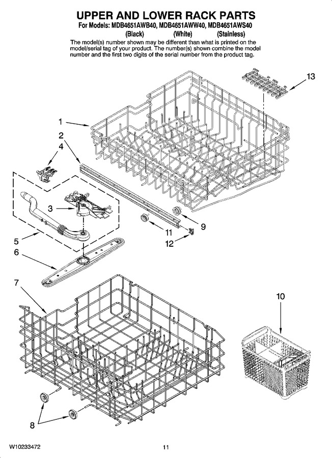 Diagram for MDB4651AWW40