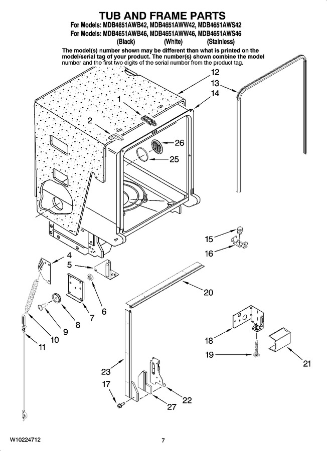 Diagram for MDB4651AWW42