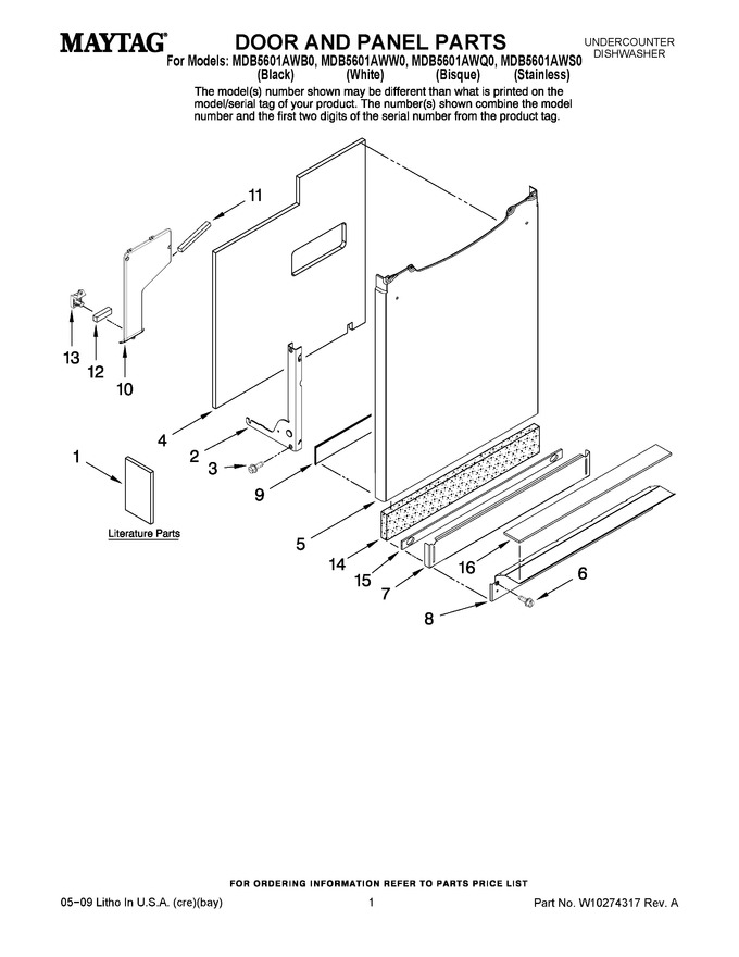 Diagram for MDB5601AWS0