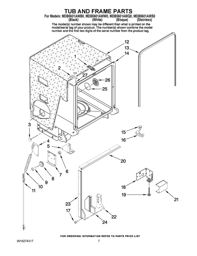 Diagram for MDB5601AWW0