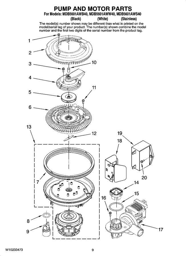 Diagram for MDB5601AWW40