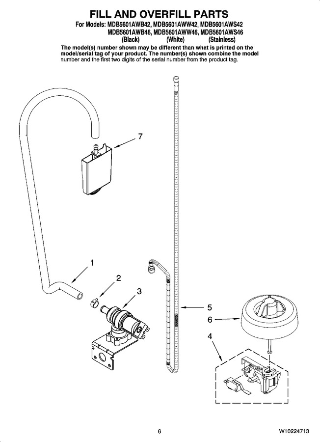 Diagram for MDB5601AWW46