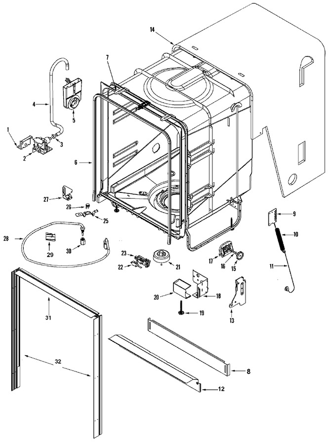 Diagram for MDBH955AWB