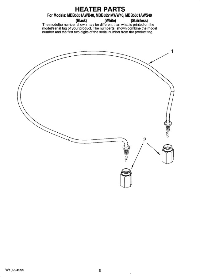 Diagram for MDB5651AWW40