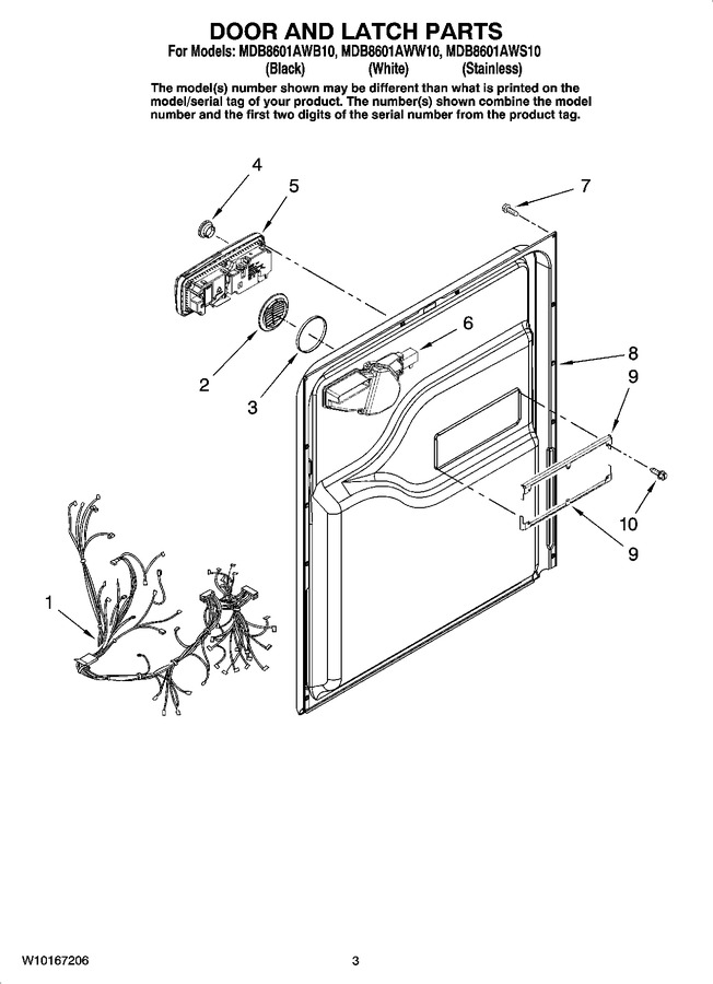 Diagram for MDB8601AWB10