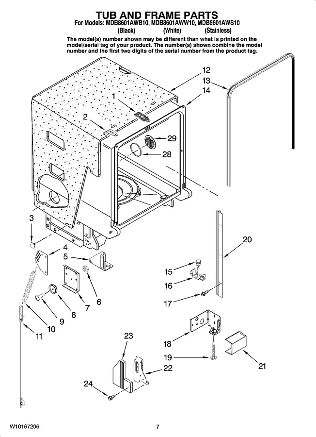 Diagram for MDB8601AWW10