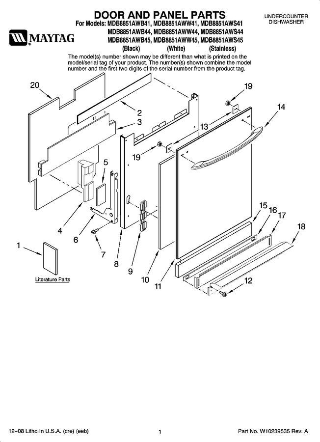 Diagram for MDB8851AWB41