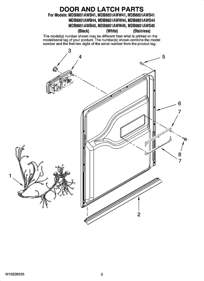 Diagram for MDB8851AWW45