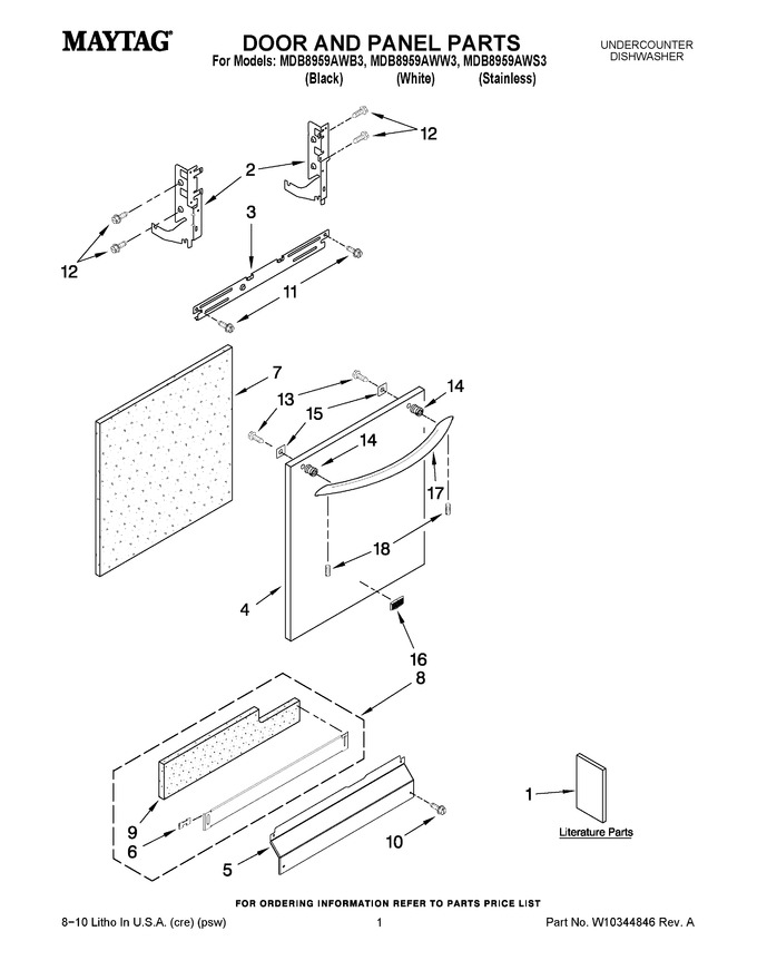 Diagram for MDB8959AWW3