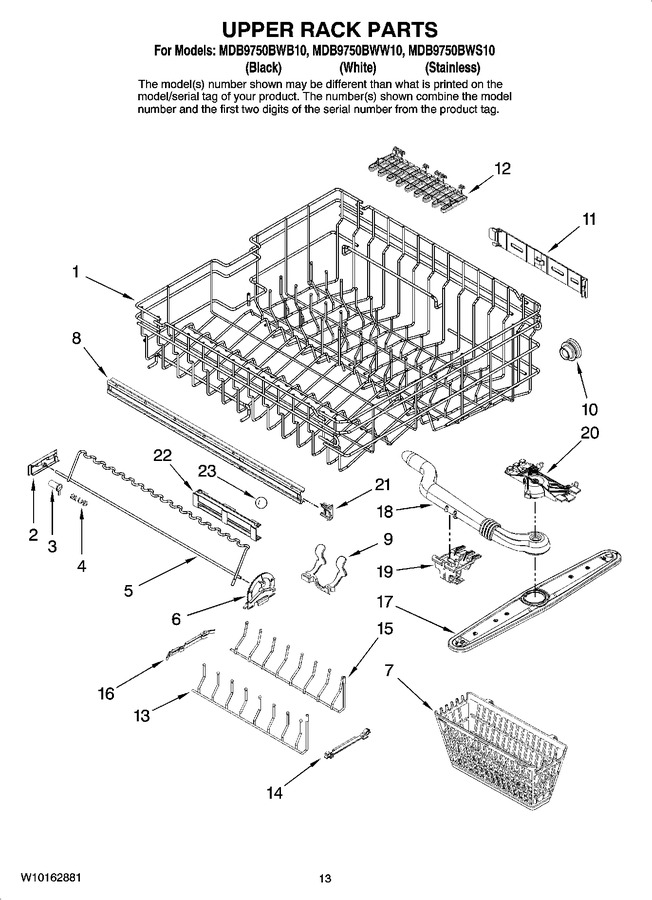 Diagram for MDB9750BWS10